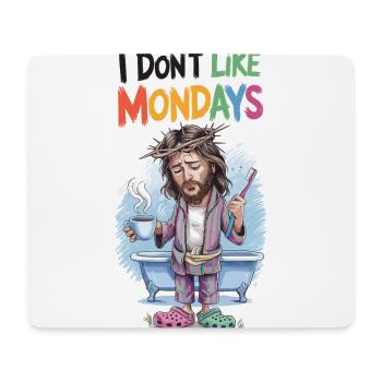 Tired Jesus Monday Morning Style - Mouse Pad (horizontal) - white - Front