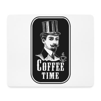 RETRO, VINTAGE, KAFFEE,T-SHIRT, GESCHENK, LATTE - Mousepad (Querformat) - Weiß - Vorne