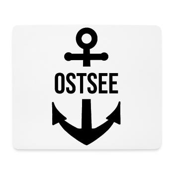 anker ostsee - Mousepad (Querformat) - Weiß - Vorne