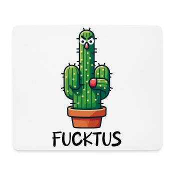 FUCKTUS KAKTUS KAKTEEN MITTELFINGER STACHEL WÜSTE - Mousepad (Querformat) - Weiß - Vorne