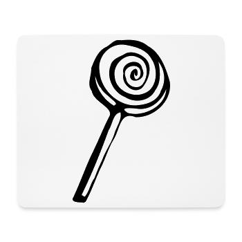 Lolli Lutscher Design klassisch - Mousepad (Querformat) - Weiß - Vorne