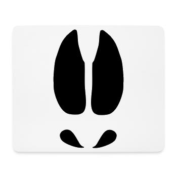 Moose tracks - Mouse Pad (horizontal) - white - Front
