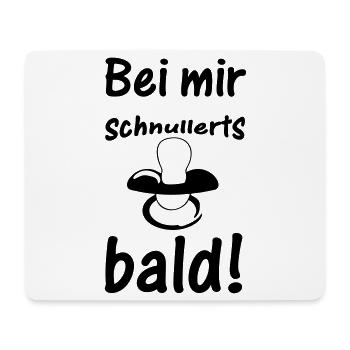 Schnuller Baby Kind Geburt Schwanger Geschenk - Mousepad (Querformat) - Weiß - Vorne