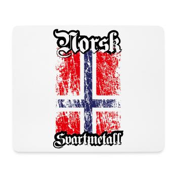 (Trve) Norwegian Black Metal - Norsk Svartmetall - Mouse Pad (horizontal) - white - Front