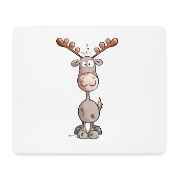Elchlein - Mousepad (Querformat) - Weiß - Vorne