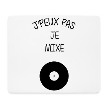 Mixer / DJ / Musique / Electro / Techno / Mix - Tapis de souris (format paysage) - blanc - Devant