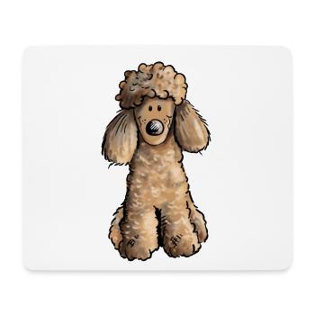 Süßer Pudel - Mousepad (Querformat) - Weiß - Vorne