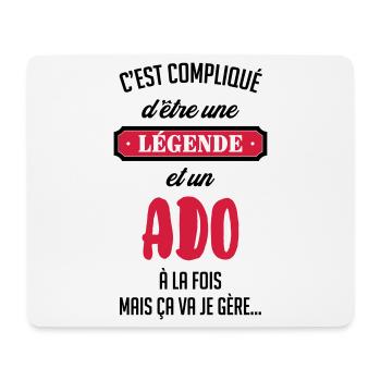 Ado - Adolescent - Adolescente - Famille - Jeune - Mouse Pad (horizontal) - white - Front