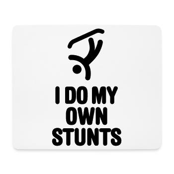 I do my own stunts lustige Snowboarden snowboard - Mousepad (Querformat) - Weiß - Vorne