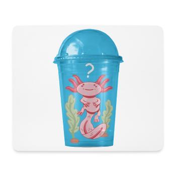 Ocelot fish in plastic cup - Mouse Pad (horizontal) - white - Front