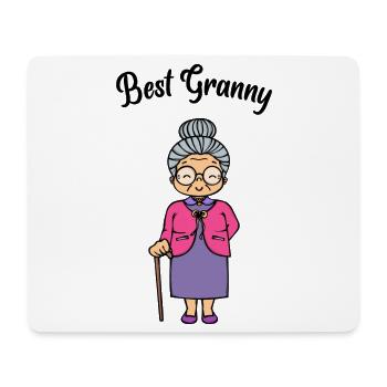 Beste Omi Spruch Sehschwäche Großmutter Brille Oma - Mousepad (Querformat) - Weiß - Vorne