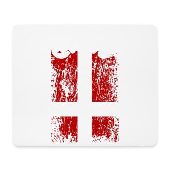 Norge | Norway with Norwegian flag - Mouse Pad (horizontal) - white - Front