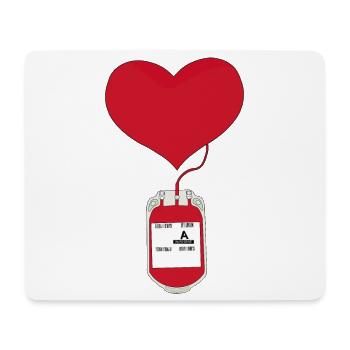 Donating blood is an act of love - Mouse Pad (horizontal) - white - Front