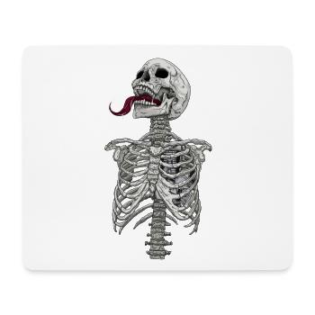 Skelett Motor Herz ohne Hintergrund - Mousepad (Querformat) - Weiß - Vorne