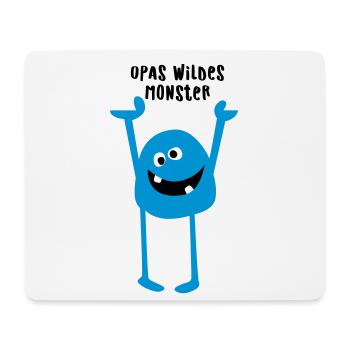 Opa Monster wild Demo Comic coole lustige Sprüche - Mousepad (Querformat) - Weiß - Vorne