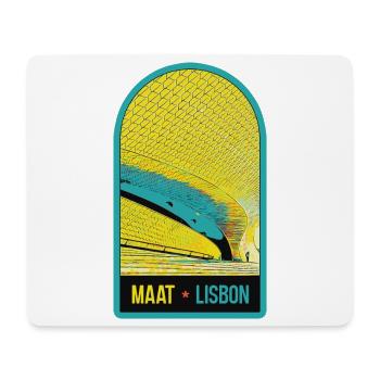 MAAT, Lisbonne : Art, Architecture, Technologie - Tapis de souris (format paysage) - blanc - Devant