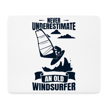 Windsurfing Grandpa - Mouse Pad (horizontal) - white - Front