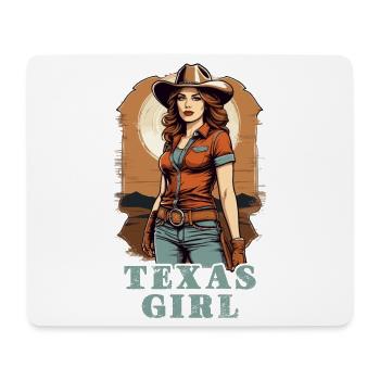 Fille du Texas - Tapis de souris (format paysage) - blanc - Devant
