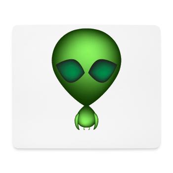 Alien Vert Je suis Extra - Tapis de souris (format paysage) - blanc - Devant