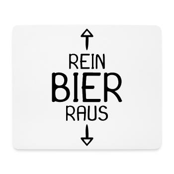 Bier Spruch Lustig Party - Mousepad (Querformat) - Weiß - Vorne