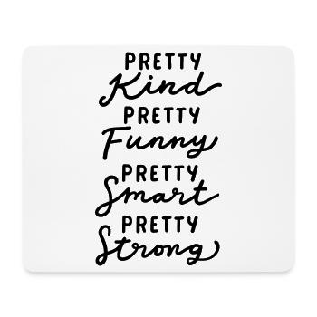 Seien Sie ziemlich inspirierend und motivierend - Mousepad (Querformat) - Weiß - Vorne