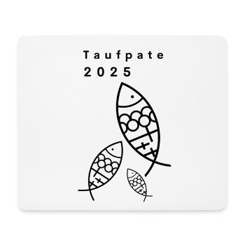 Godfather 2025 3 Pisces Crosses Minimalist - Mouse Pad (horizontal) - white - Front