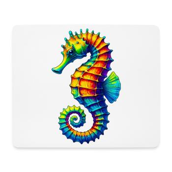Hippocampe - Tapis de souris (format paysage) - blanc - Devant