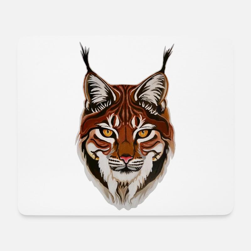 Luchs - Europas größte Raubkatze - Mousepad (Querformat) - Weiß