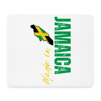 Hergestellt in Jamaika, vertikales Design - Mousepad (Querformat) - Weiß - Vorne