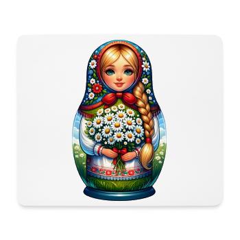  Matroschka auf russisch Matryoshka Doll Russian - Mousepad (Querformat) - Weiß - Vorne