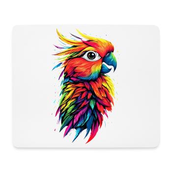 Perroquet Ara Perruche Cacatoès Amoureux des perroquets - Tapis de souris (format paysage) - blanc - Devant