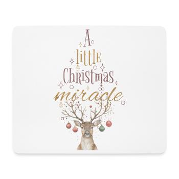 Little Christmas Miracle Deer Christmas - Mouse Pad (horizontal) - white - Front