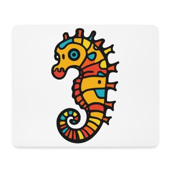 Seepferd Halloween Zombie - Mousepad (Querformat) - Weiß - Vorne