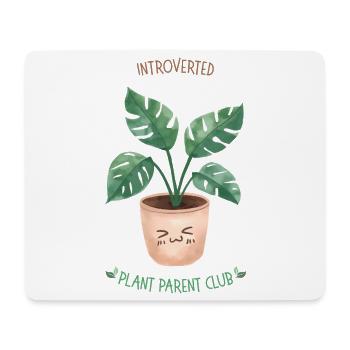 Plante Introvertie Parent Club Monstera - Tapis de souris (format paysage) - blanc - Devant