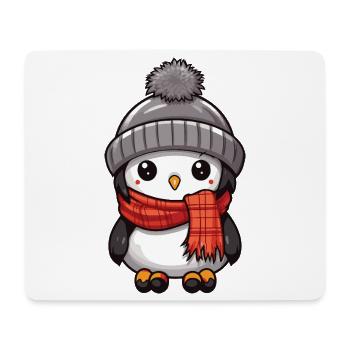 Penguin Winter Animal Baby Comic - Mouse Pad (horizontal) - white - Front