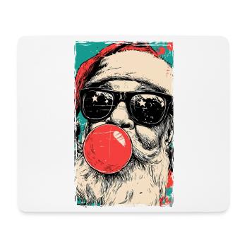 Père Noël Portrait Noël Drôle - Tapis de souris (format paysage) - blanc - Devant