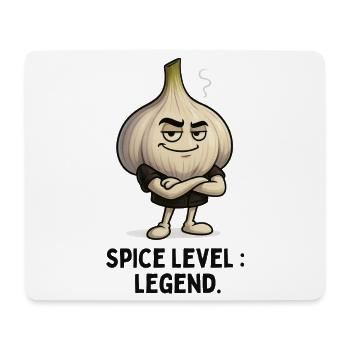 Knoblauch Legend Level Garlic Motiv Illustration - Mousepad (Querformat) - Weiß - Vorne