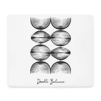 Doodle Balance – Harmony in Chaos - Mouse Pad (horizontal) - white - Front