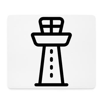 Control Tower - Mouse Pad (horizontal) - white - Front