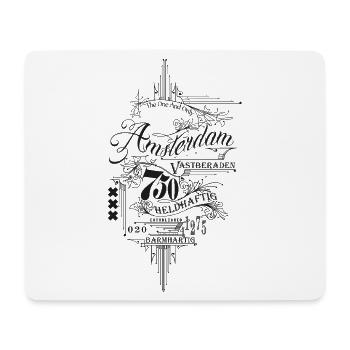 Amsterdam2025Vintage_black - Mousepad (Querformat) - Weiß - Vorne