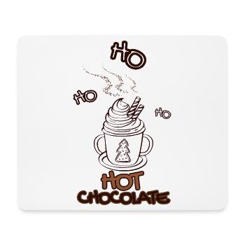 Hot Chocolate-Heiße Schokolade zur Weihnachtszeit - Mousepad (Querformat) - Weiß - Vorne