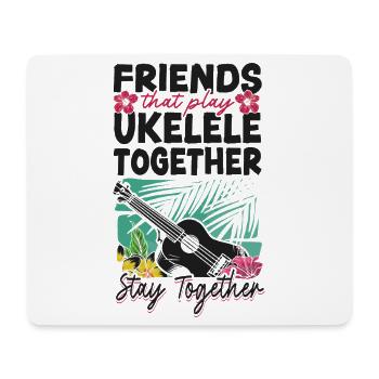 Hawaiian Ukulele Uke Friends - Mousepad (Querformat) - Weiß - Vorne