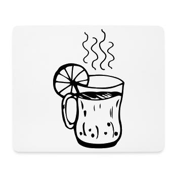 Mulled wine cup Christmas - Mouse Pad (horizontal) - white - Front