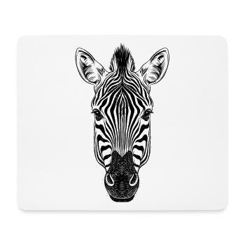 Zebra - Mouse Pad (horizontal) - white - Front