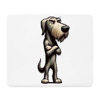 Lévrier irlandais Lévrier Propriétaire de chien de lévrier Fan de chien de loup - Tapis de souris (format paysage) - blanc - Devant