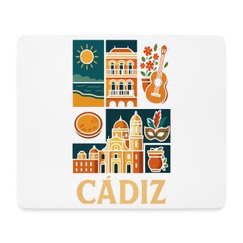 Cádiz Mosaic Coast and Music - Mouse Pad (horizontal) - white - Front