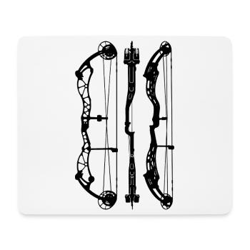 BowtechRekoning_Plans - Mouse Pad (horizontal) - white - Front