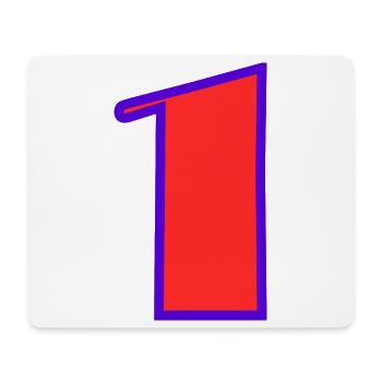 1. 1 year. 1st ANNIVERSARY. 1 YEAR ANNIVERSARY - Mouse Pad (horizontal) - white - Front