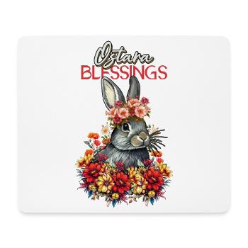 Bénédictions d’Ostara Joyeuses Pâques Ostara - Tapis de souris (format paysage) - blanc - Devant