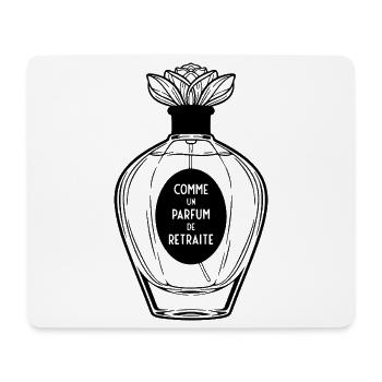 Perfume of Retirement for Women (black text) - Mouse Pad (horizontal) - white - Front